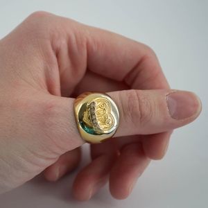gold Coach poppy ring